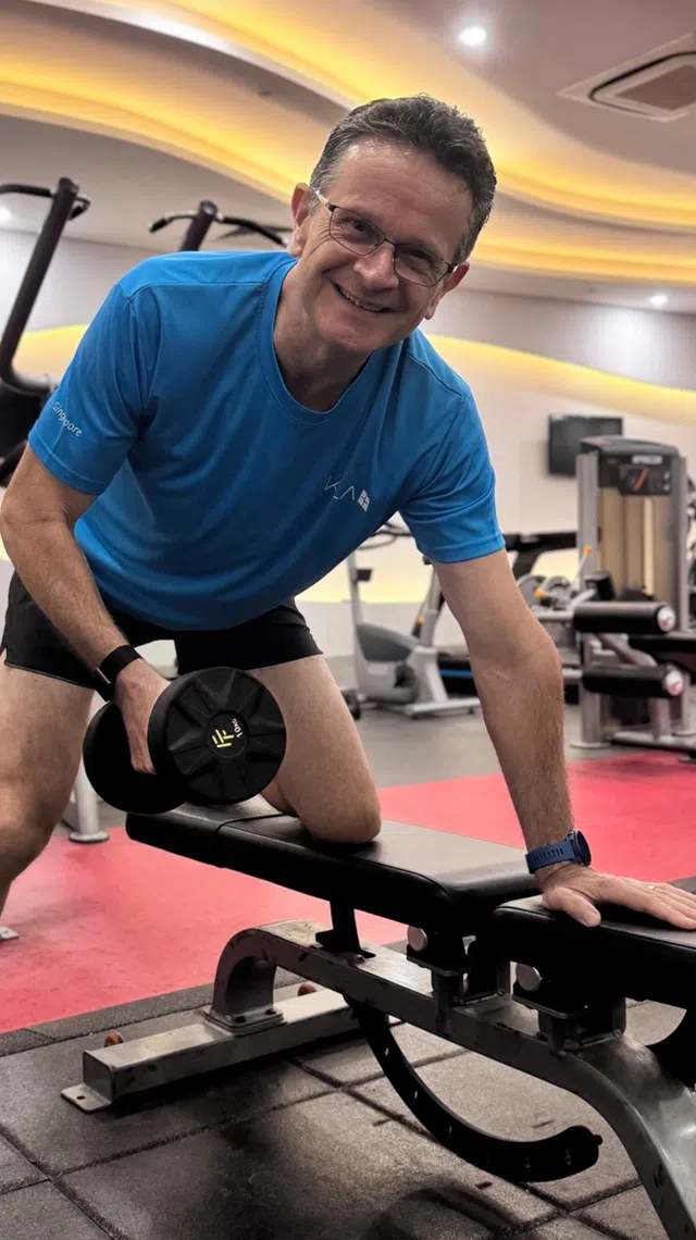 KLA’s Singapore country president, Theo Kneepkens leads by example, regularly working out at the company’s gyms