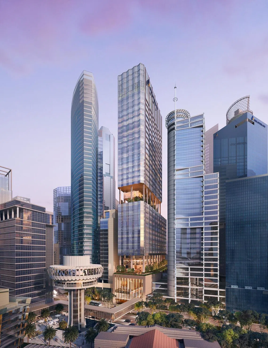 The Clifford at Raffles Place will be directly connected to the Raffles Place MRT, and to the Marina Bay Waterfront via a link bridge.