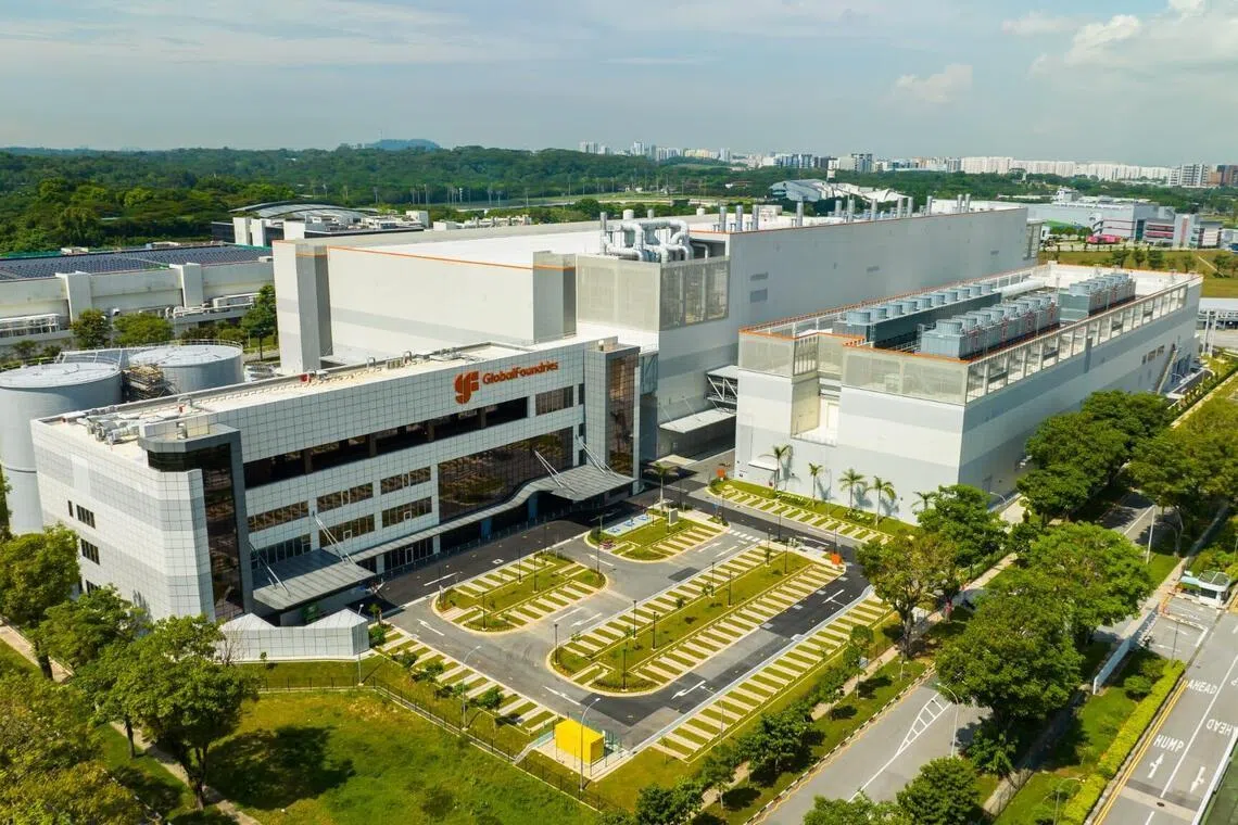 A GlobalFoundries semiconductor plant in Singapore.