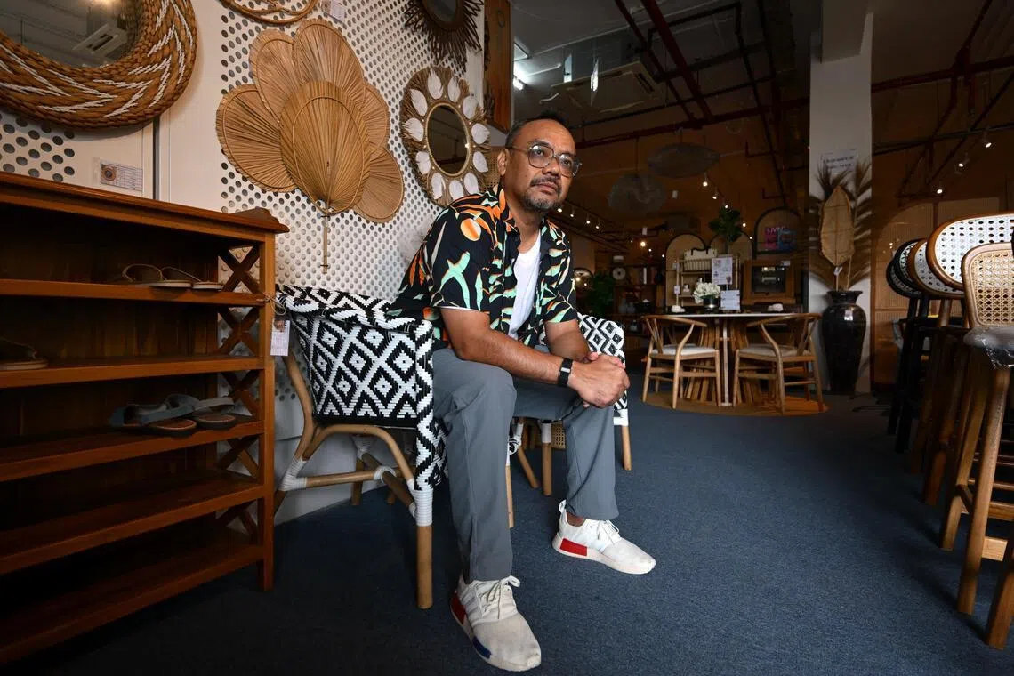 Hazlee Suip of Rooma, which specialises in rattan and wood furniture, says the businesses in Tan Boon Liat Building are worried that people might think the building is closed and not go there anymore.