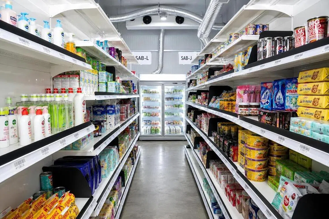 One of RedMart Now’s fulfilment centres.