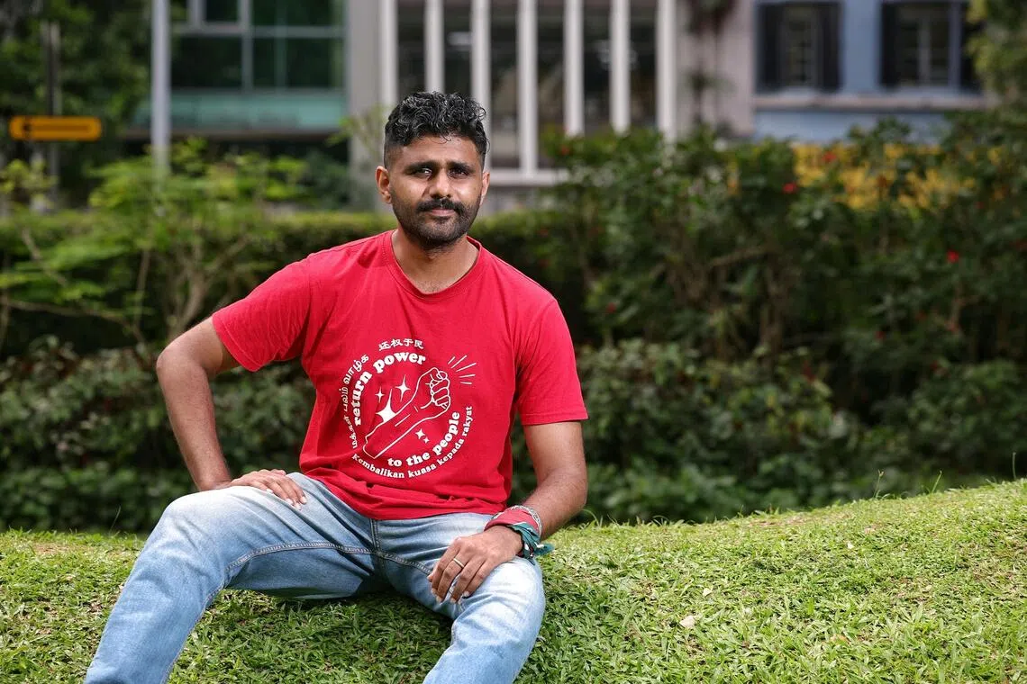 Suraendher Kumarr, 32, joined ground-up organisation Workers Make Possible in 2022 and is an active member of Makan Minum Workers.