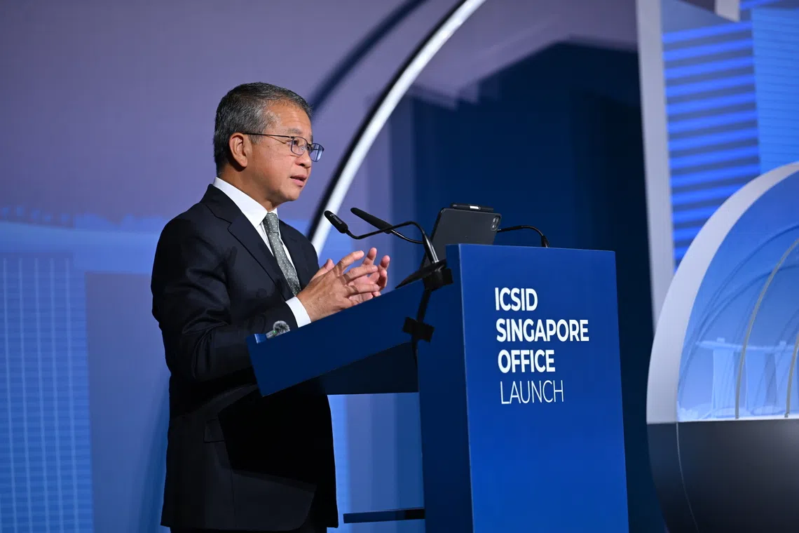 Minister for Law and Second Minister for Home Affairs, Edwin Tong, said at the launch of ICSID that longstanding arrangements underpinning international trade and investment are being tested as trade relations between major economies grow more contested.