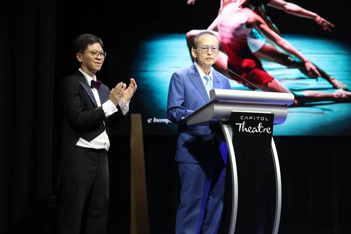 Kwek Leng Beng speaking at the Star of Hope Gala on Sept 15.