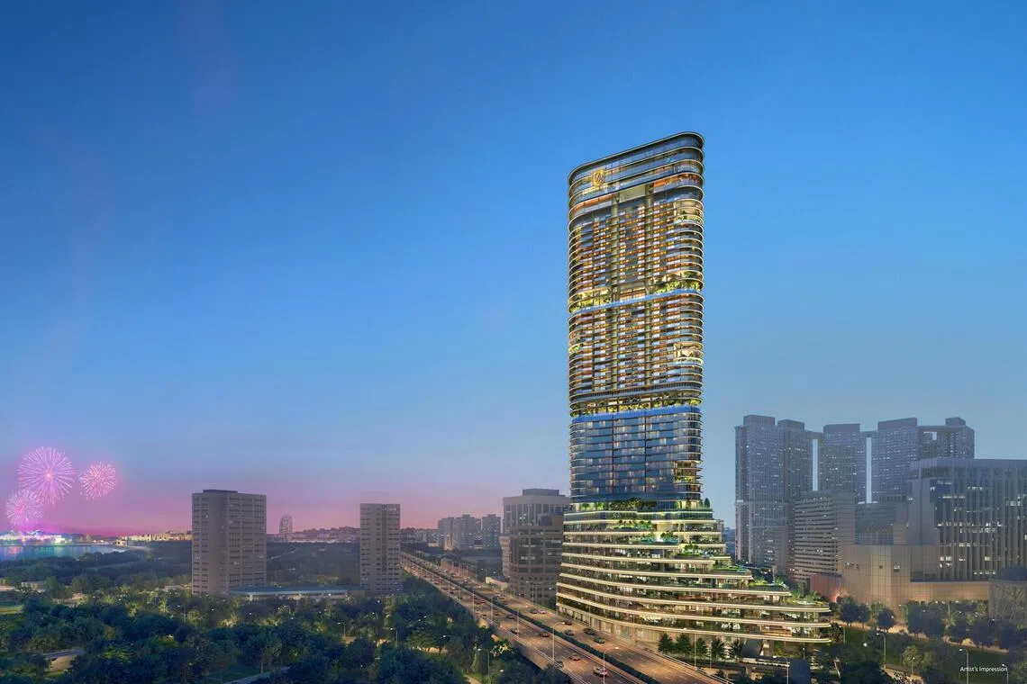 An artist’s rendering of Newport Plaza, expected to be completed in 2027.