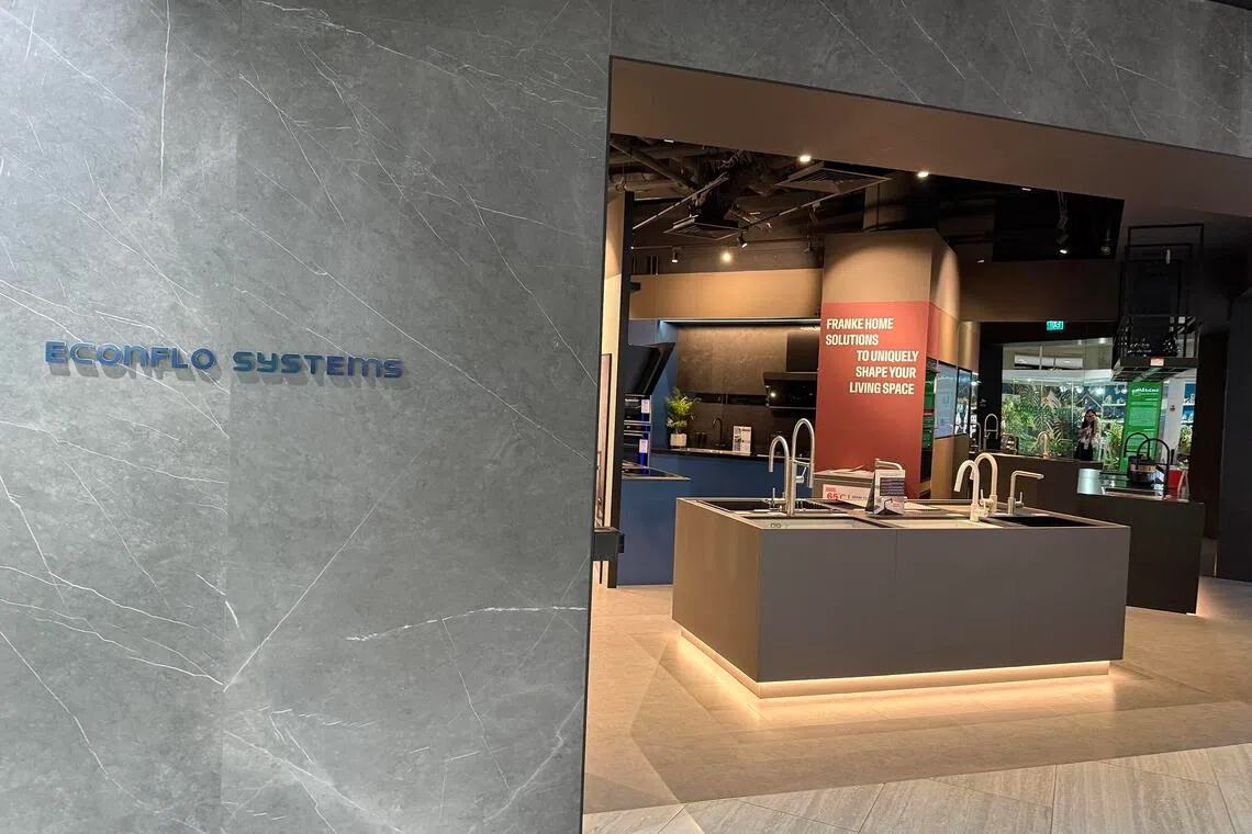 Econflo Systems showroom said it spent almost a million dollars on renovations to set up its showroom at Marina Square in 2023.