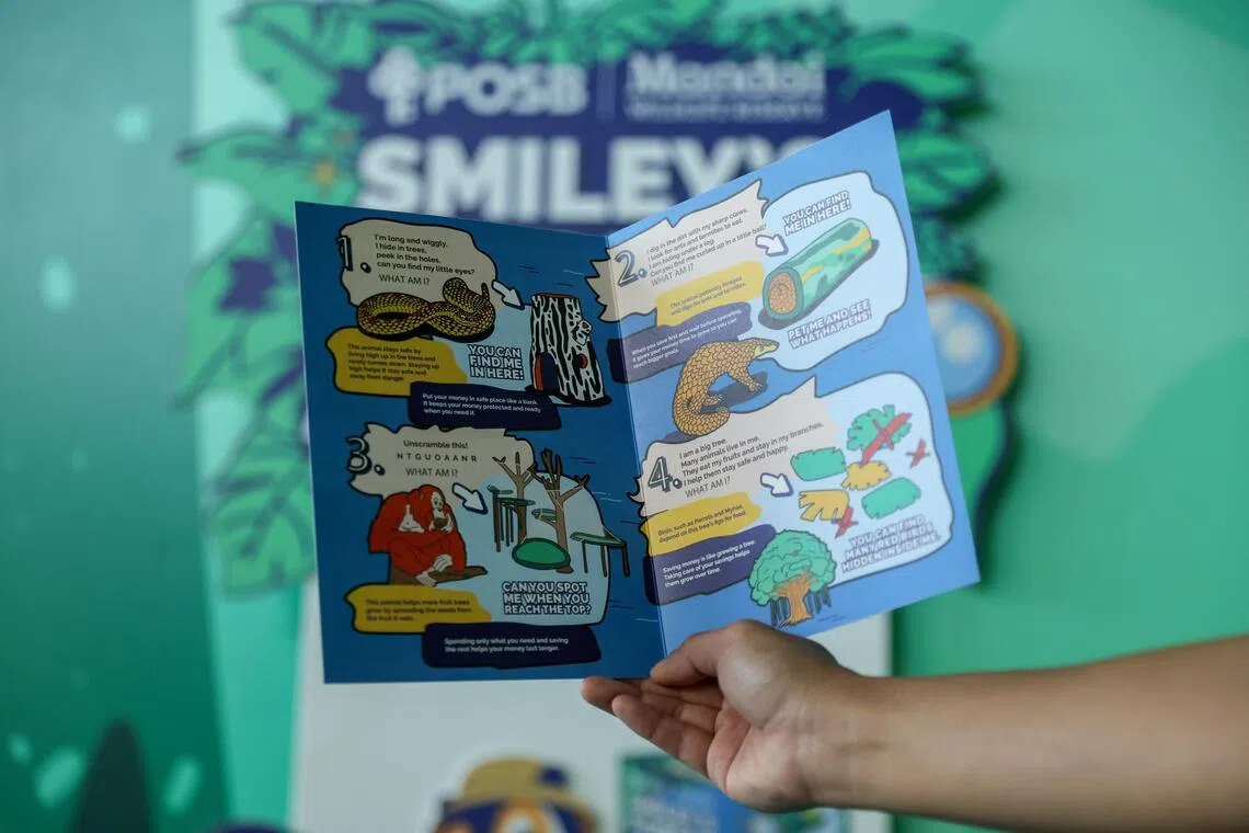 The Smiley Adventure Trail booklet contains money tips for children.