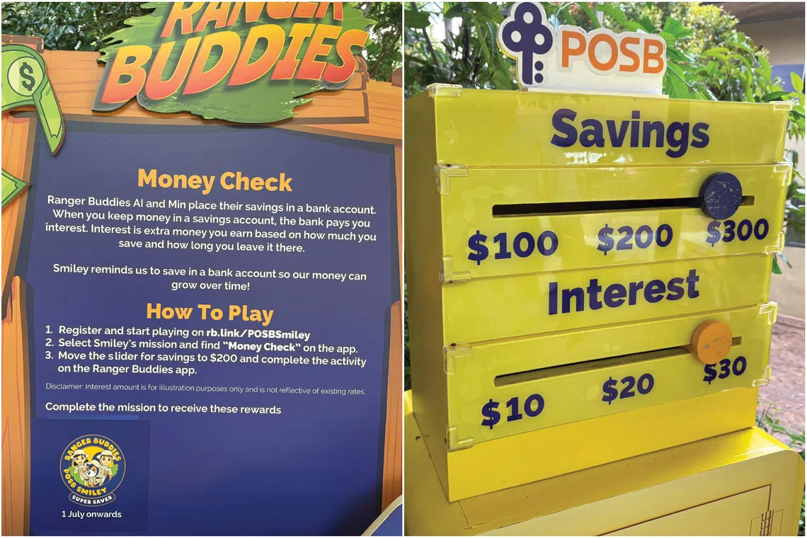 A simple visualisation of how interest grows as children save more.
